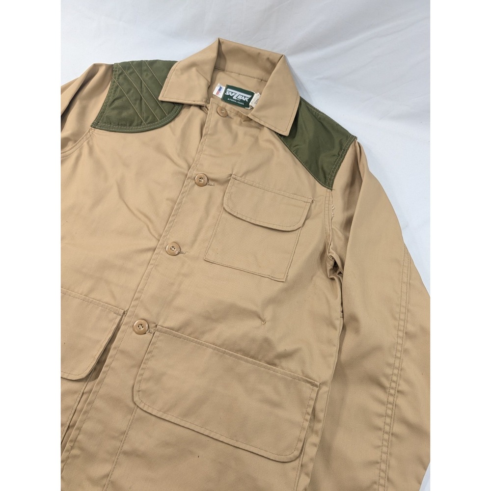 Vintage SafTBak Shooting Jacket Medium Hunting Duck Pouch Made in USA